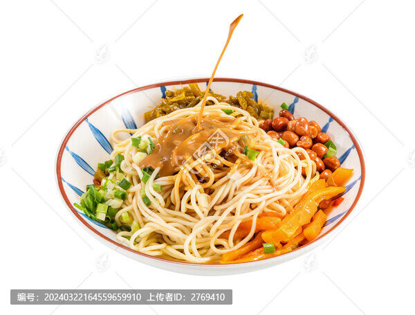 麻醬拌熱干面