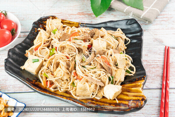 金針菇豆腐肉絲