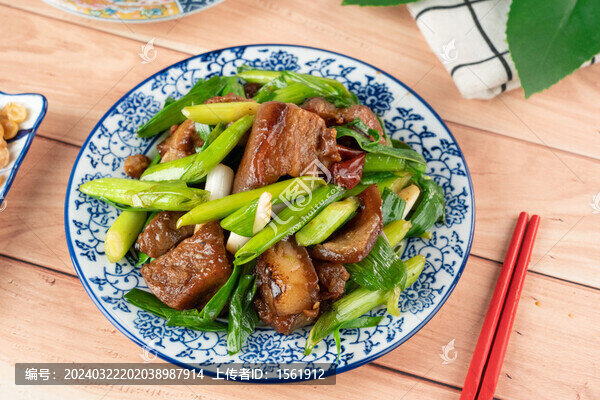 蒜苗紅燒肉