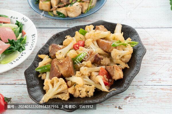 菜花燒五花肉