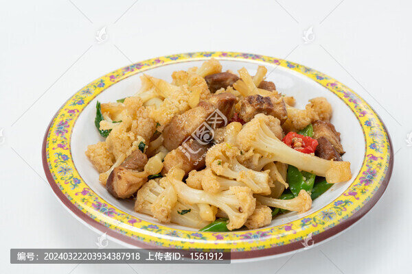 菜花燒五花肉