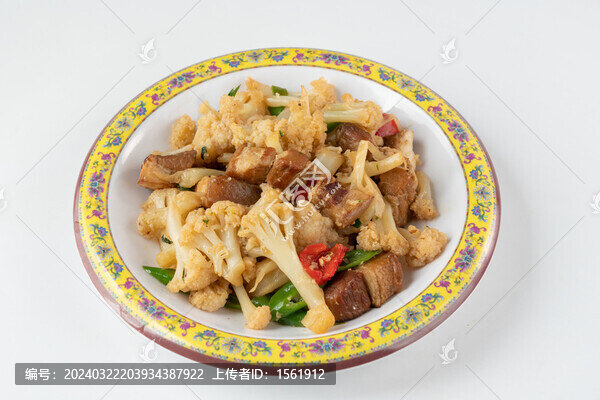 菜花燒五花肉