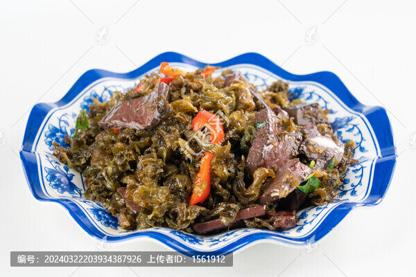 地皮菜燒鴨血