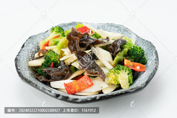 木耳山藥炒西藍花