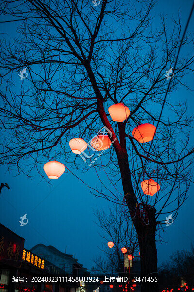 蔚縣古城夜景