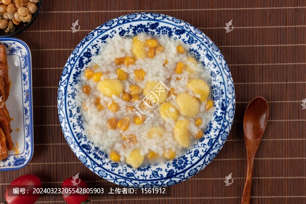 板栗玉米粥