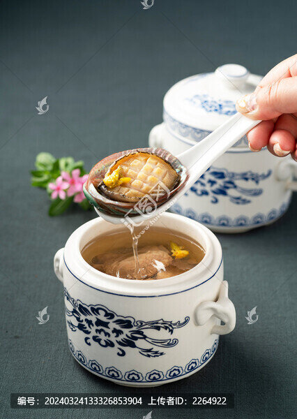 石斛花燉鮮鮑