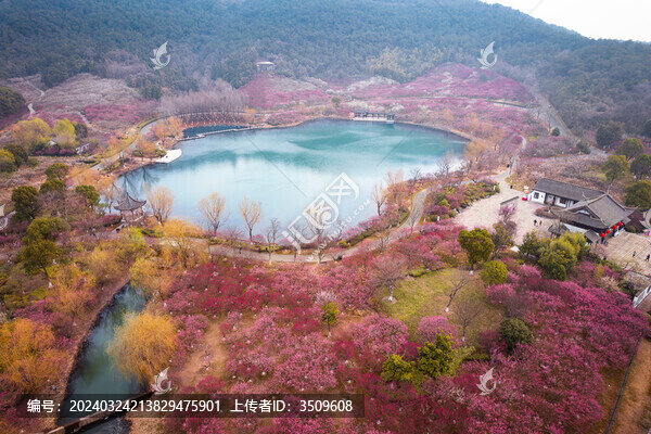 航拍張家港香山梅嶺風景區(qū)