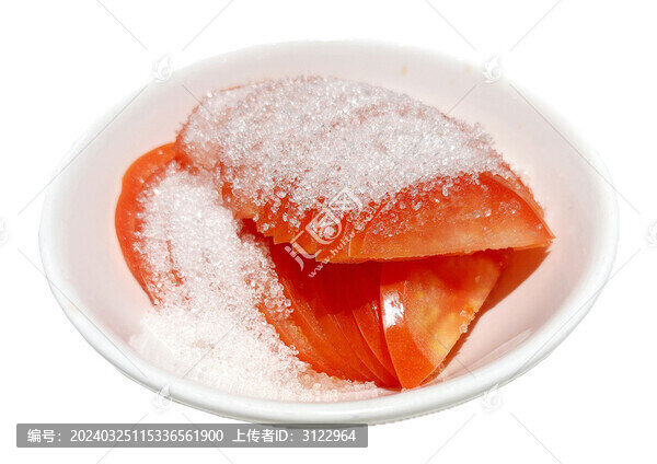 美食小吃糖拌西红柿番茄