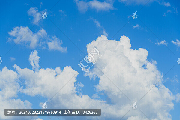 藍(lán)天白云背景