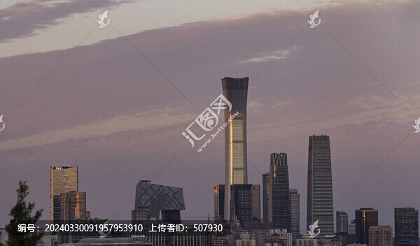 中國尊夕陽