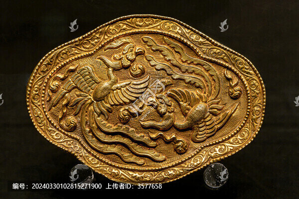 北宋劍環(huán)式雙鳳紋金飾