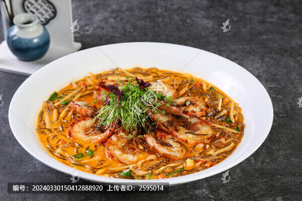 黑胡椒豆面燒斑節(jié)蝦