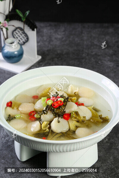 陳壇酸菜煮元貝