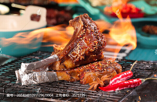 燒烤烤肉烤羊排