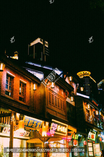 重慶十八梯夜景