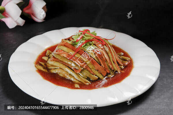 豆角扒肉條