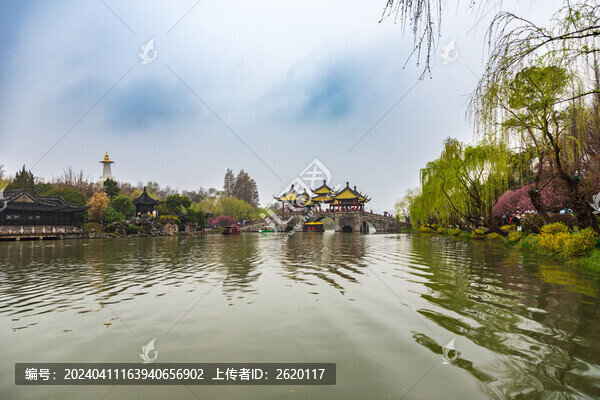 江蘇揚(yáng)州瘦西湖春色
