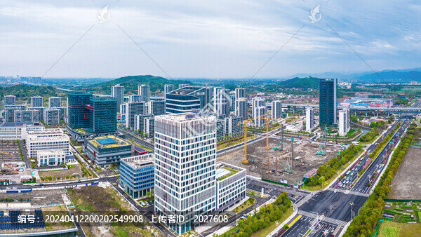 寧波市奉化區(qū)城市風(fēng)光航拍