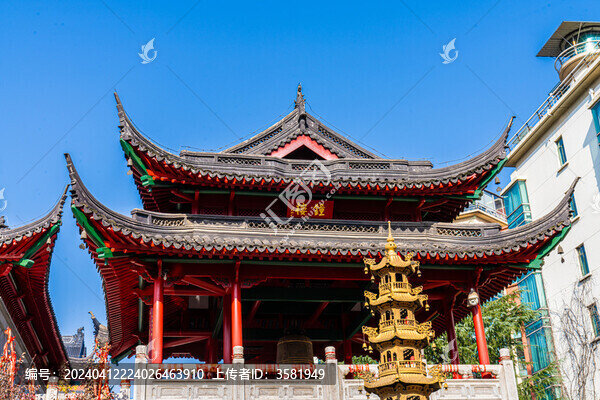 南京毗盧寺秋天風景