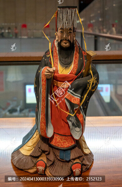 隋朝隋文帝泥塑