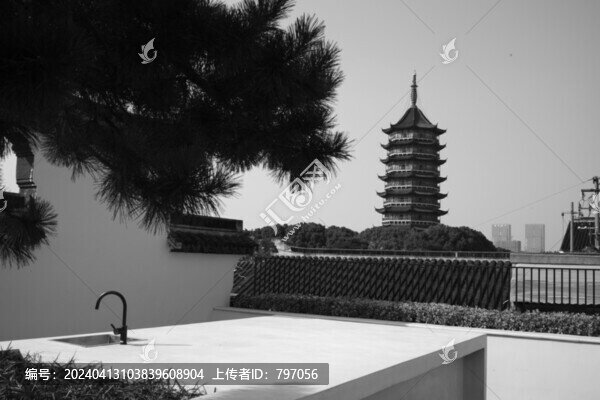 有熊公寓眺望北寺塔