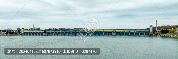 微山湖韓莊節(jié)制閘全景