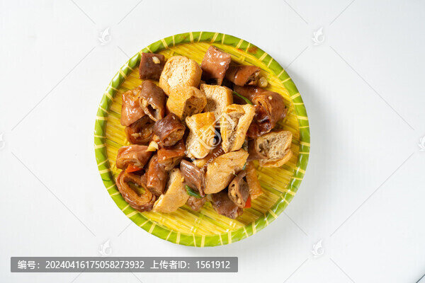 豆腐泡炒肥腸