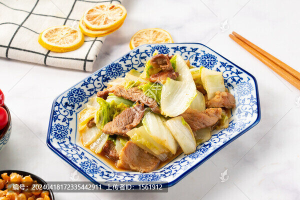 娃娃菜炒瘦肉