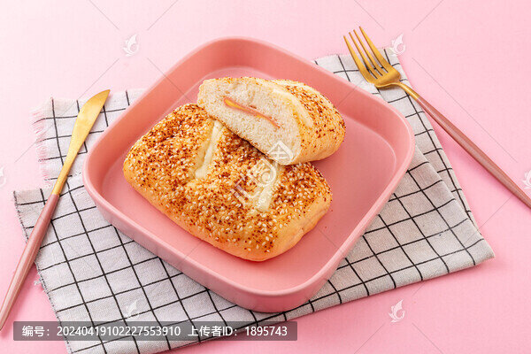 芝士火腿面包