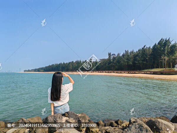海南海口西海岸海邊