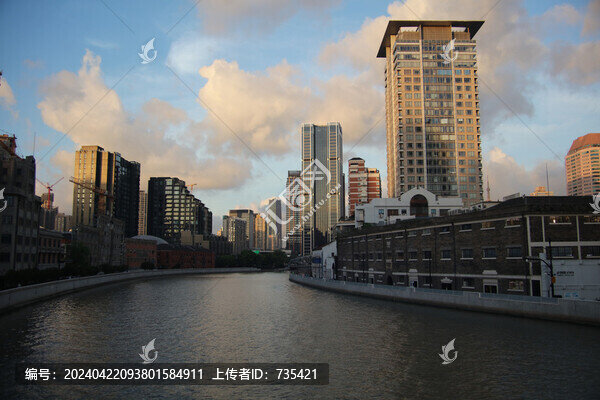 城市傍晚