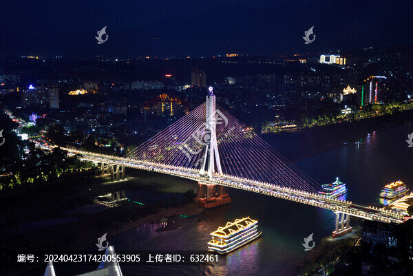 西雙版納城市建筑風(fēng)光夜景