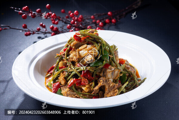干豇豆燒牛排