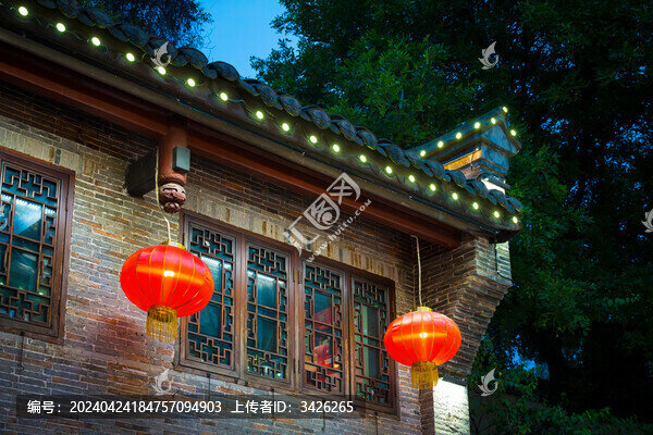 成都錦里的夜景