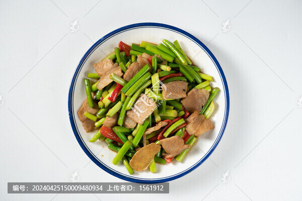 蒜苔炒肉