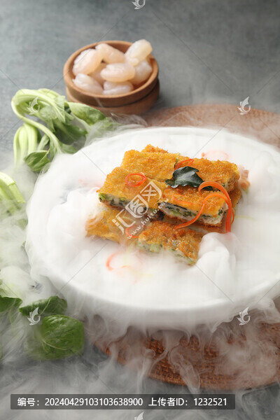 脆皮蝦仁小塘菜
