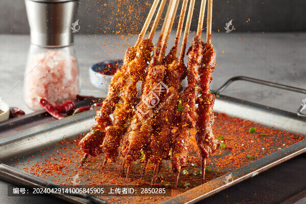 美味碳烤羊肉串