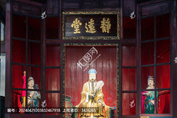 成都武侯祠里的三國歷史人物塑像