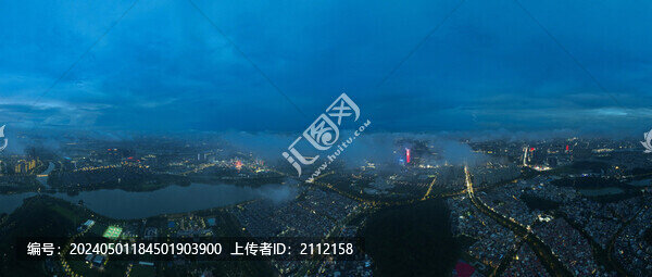 順德大良云海夜色全景