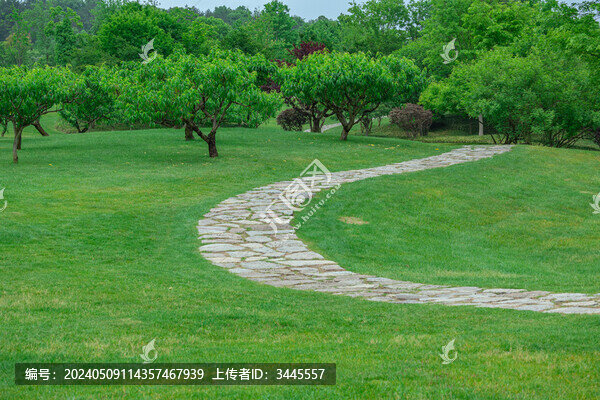 公園石板路