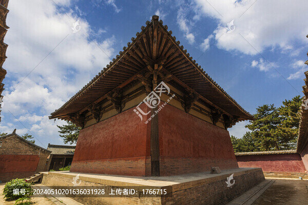 中國(guó)山西五臺(tái)縣南禪寺建筑風(fēng)光