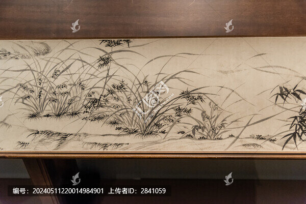 明代文徽明漪蘭竹石圖