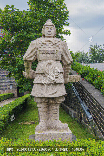 寧海城明軍帶刀士兵立式雕塑