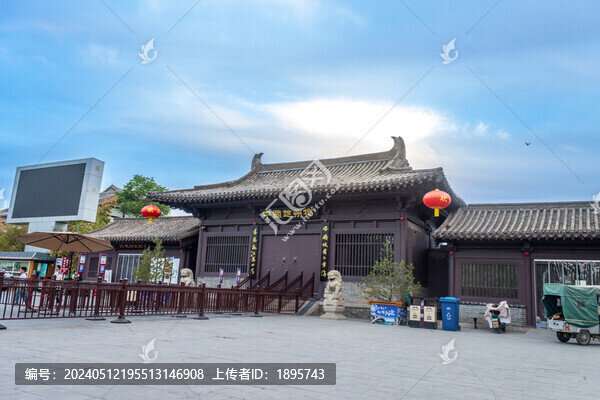 趙州橋景區(qū)古典建筑角樓建筑