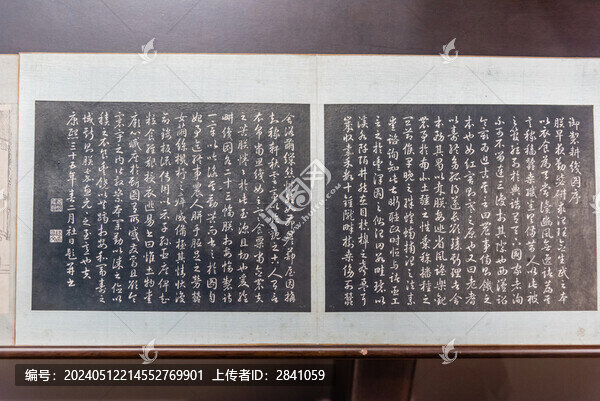 清代紙本墨拓耕織圖冊頁