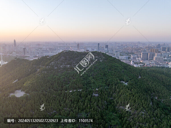 航拍濟南千佛山