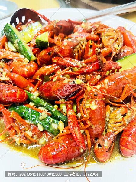 中式美食小龍蝦小炒