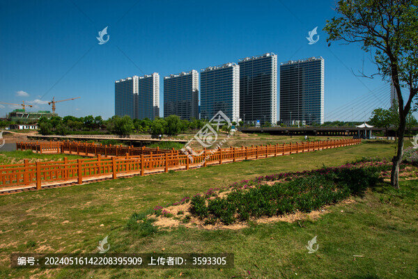 臨沭縣蒼源河公園一景