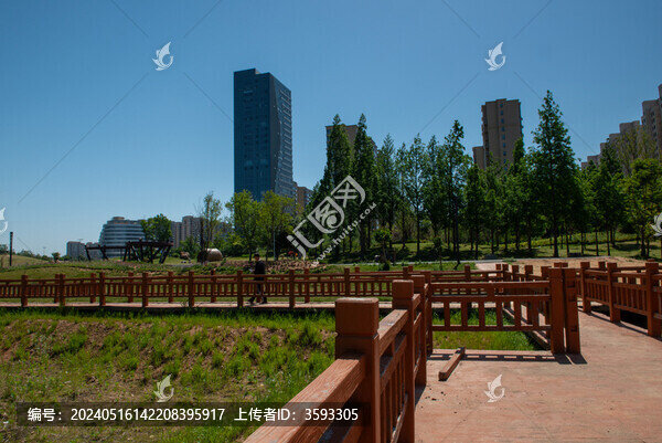 臨沭縣蒼源河公園一景